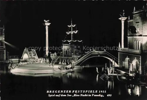 AK / Ansichtskarte Bregenzer Festspiele Vorarlberg AT Am See Eine Nacht in Venedig 