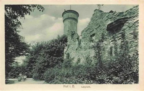 AK / Ansichtskarte HOF  SAALE Bayern Labyrinth