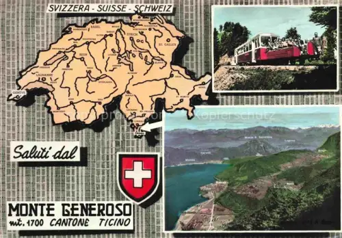 AK / Ansichtskarte Monte-Generoso 1704m Lugano TI Cantone Ticino 