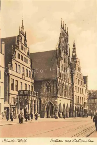 AK / Ansichtskarte MueNSTER   Westfalen NRW Rathaus Stadtweinhaus 