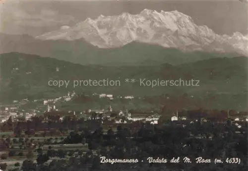 AK / Ansichtskarte Borgomanero Piemonte IT Veduta del M. Rosa Panorama