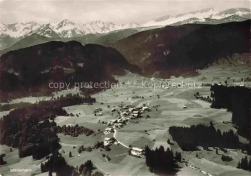 AK / Ansichtskarte Maderhalm Fischen Allgaeu Bayern Panorama Bayerische Alpen