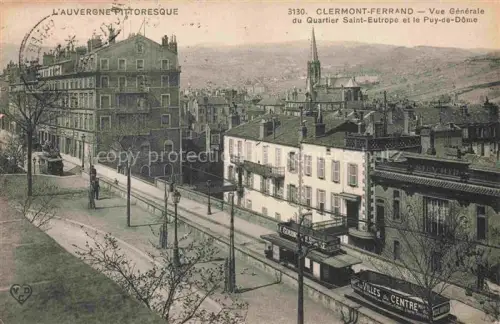 AK / Ansichtskarte Clermont-Ferrand 63 Puy-de-Dome Vue générale du Quartier Saint Eurtrope et le Puy de Dôme