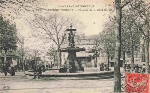 AK / Ansichtskarte Clermont-Ferrand 63 Puy-de-Dome Fontaine de la Place Dellile