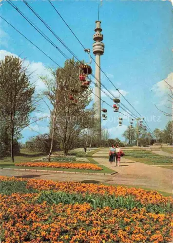 AK / Ansichtskarte BUGA Bundesgartenschau Dortmund Sessellift Chairlift Telesiege Blumenterasse Fernmeldeturm 