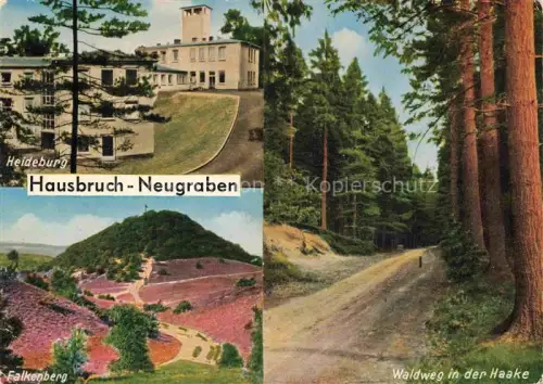AK / Ansichtskarte Hausbruch Neugraben HAMBURG Ferienheim Heideburg Landschaftspanorama Falkenberg Waldweg in der Haake