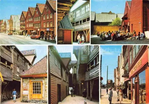 AK / Ansichtskarte Bergen Norwegen Motive Ortszentrum