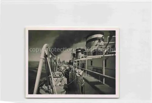AK / Ansichtskarte Dampfer Oceanliner M.S. Milwaukee Bootsdeck