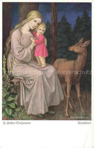 AK / Ansichtskarte HUBER-SULZEMOOS H. Kuenstlerkarte Nr.126 Waldidnll 