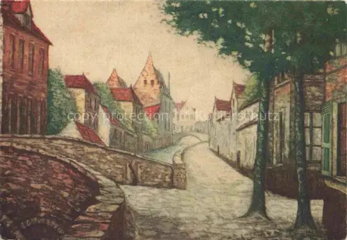 AK / Ansichtskarte Bruges  BRUGGE Belgie Ortsmotiv Zeichnung