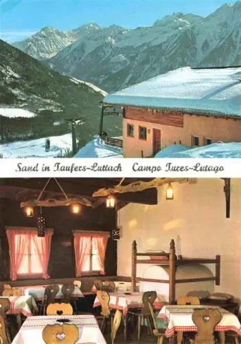 AK / Ansichtskarte Sand  Taufers Suedtirol IT Camp Tures Lutago Kabinenlift Michlreis Gaststube