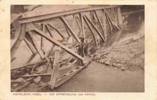 AK / Ansichtskarte Rixheim Mulhouse 68 Haut-Rhin Napoleon Insel Sprengung am Kanal