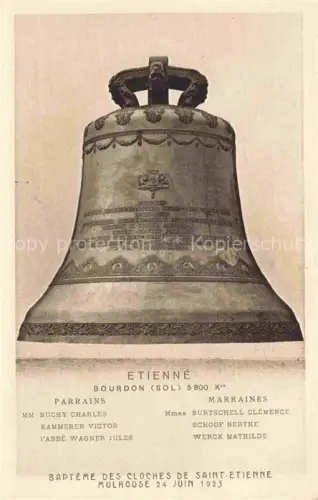 AK / Ansichtskarte MULHOUSE Muehlhausen 68 Haut-Rhin Baptême des Cloches de Saint-Etienne Etienne