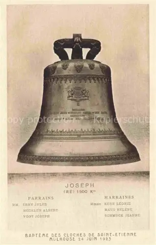 AK / Ansichtskarte MULHOUSE Muehlhausen 68 Haut-Rhin Baptême des Cloches de Saint-Etienne Joseph