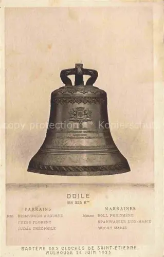 AK / Ansichtskarte MULHOUSE Muehlhausen 68 Haut-Rhin Baptême des Cloches de Saint-Etienne Odile
