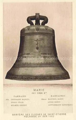 AK / Ansichtskarte MULHOUSE Muehlhausen 68 Haut-Rhin Baptême des Cloches de Saint-Etienne Marie