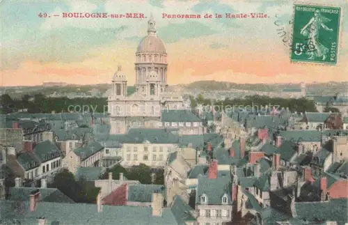 AK / Ansichtskarte BOULOGNE-SUR-MER 62 Pas-de-Calais Panorama de la Haute-Ville Eglise