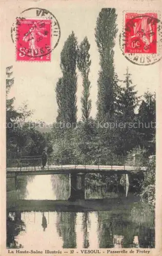 AK / Ansichtskarte Vesoul 70 Haute Saone Passerelle de Frotey