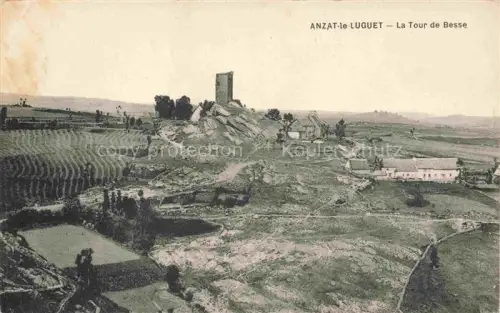 AK / Ansichtskarte Anzat-le-Luguet IssOIRE 63 Puy-de-Dome Vue générale et la Tour de Besse