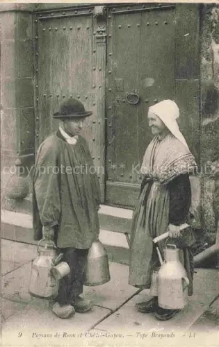 AK / Ansichtskarte Chatel-Guyon Chatelguyon 63 Puy-de-Dome Paysans de Riom et Châtel-Guyon Type Brayands