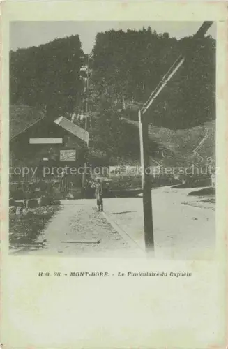 AK / Ansichtskarte Mont-Dore-les-Bains Clermont-Ferrand 63 Puy-de-Dome Le Funiculaire du Capucin