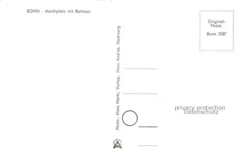 AK / Ansichtskarte BONN Rhein Marktplatz mit Rathaus