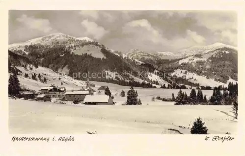 AK / Ansichtskarte Balderschwang Oberallgaeu Bayern Winterpanorama Allgaeuer Alpen