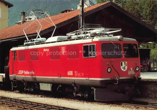 AK / Ansichtskarte Lokomotive Eisenbahn Railway-- Schweiz Rhb Nr. 608 Madrisa 