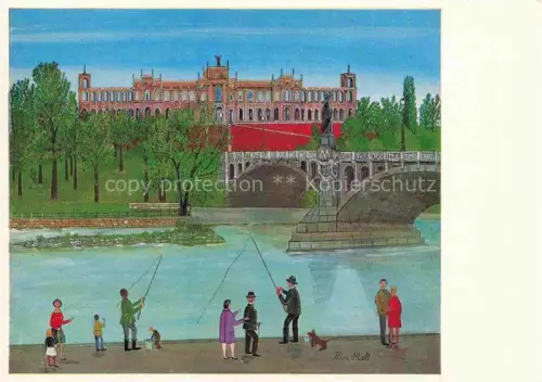 AK / Ansichtskarte MOLL Petra Kuenstlerkarte Das Maximilianeum Bayern Buch Muenchen 