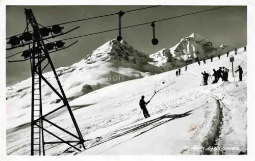 AK / Ansichtskarte Skilift Schlepplift Remontees-Mecaniques St. Moritz