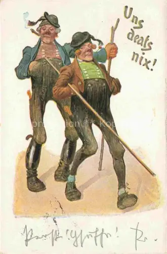 AK / Ansichtskarte Wandern Hiking Randonner-- Bayern 