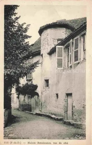 AK / Ansichtskarte Ris THIERS 63 Puy-de-Dome Maison Renaissance