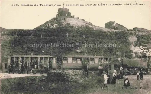 AK / Ansichtskarte Le Puy de Dome Clermont-Ferrand 63 Puy-de-Dome Chemin de Fer Station du tramway au sommet Observatoire