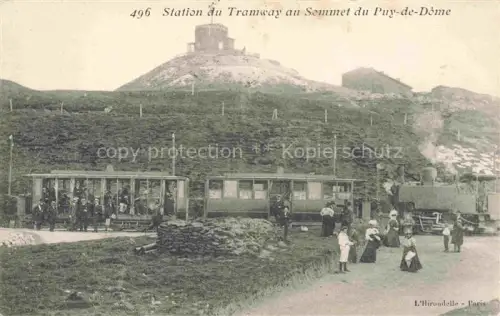 AK / Ansichtskarte Le Puy de Dome Clermont-Ferrand 63 Puy-de-Dome Chemin de Fer Station du tramway au sommet Observatoire