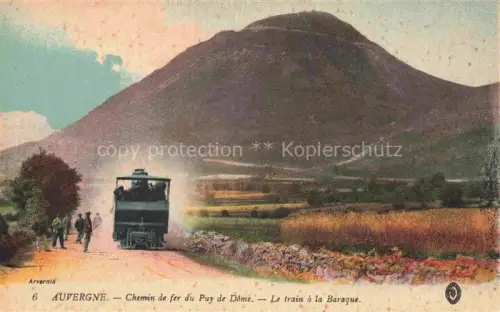 AK / Ansichtskarte Le Puy de Dome Clermont-Ferrand 63 Puy-de-Dome Chemin de fer Train à la Baraque