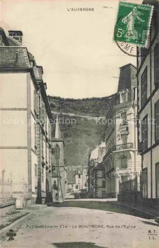 AK / Ansichtskarte Le Mont-Dore Clermont-Ferrand 63 Puy-de-Dome Rue de l'Eglise