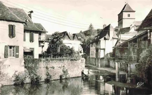 AK / Ansichtskarte Salies-de-Bearn PAU 64 Pyrenees-Atlantiques Vieilles maisons sur le Saleys