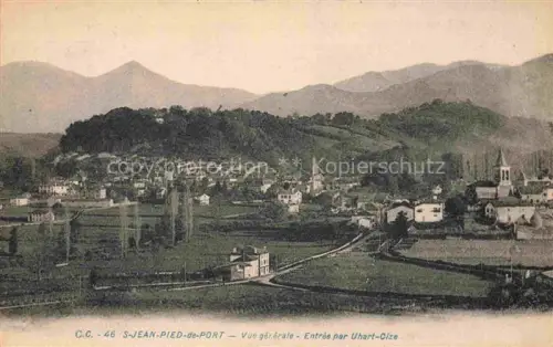 AK / Ansichtskarte St-Jean-Pied-de-Port BAYONNE 64 Pyrenees-Atlantiques Vue générale Entrée par Uhart-Cize