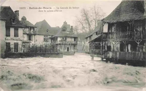 AK / Ansichtskarte Salies-de-Bearn PAU 64 Pyrenees-Atlantiques La Cascade du Saleys dans la saison d'hiver