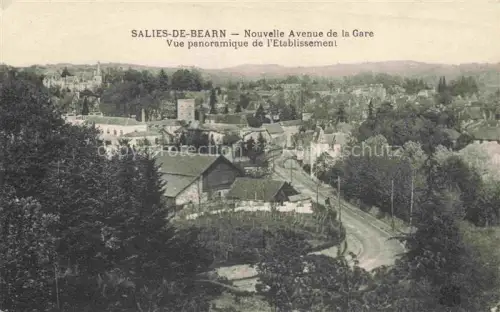 AK / Ansichtskarte Salies-de-Bearn PAU 64 Pyrenees-Atlantiques Nouvelle Avenue de la Gare vue panoramique de l'Etablissement