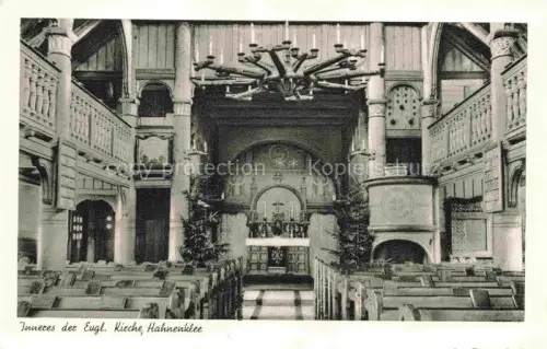 AK / Ansichtskarte Hahnenklee-Bockswiese Harz Inneres der evangelischen Kirche