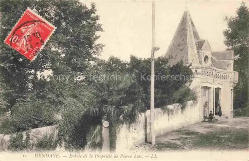 AK / Ansichtskarte HENDAYE 64 Pyrenees-Atlantiques Entrée de la Propriété de Piere Loti