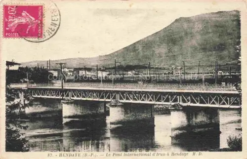 AK / Ansichtskarte HENDAYE 64 Pyrenees-Atlantiques Pont International d'Irun à Hendaye