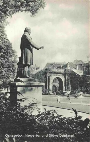 AK / Ansichtskarte OSNABRueCK  CITY Hegertor und Stueve Denkmal