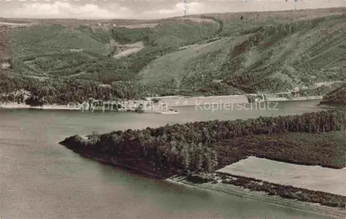 AK / Ansichtskarte Heimbach  Eifel Rur Dueren NRW Der Seehof Restaurant an der Rurtalsperre Fliegeraufnahme
