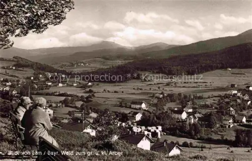 AK / Ansichtskarte Lam Oberpfalz Blick zum Grossen und Kleinen Arber
