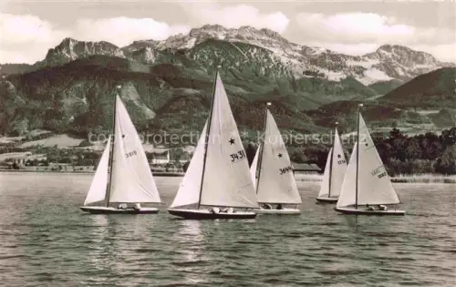 AK / Ansichtskarte Chiemsee Bayern Segelregatta