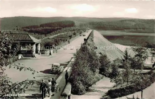 AK / Ansichtskarte Sorpeseetalsperre Staudamm
