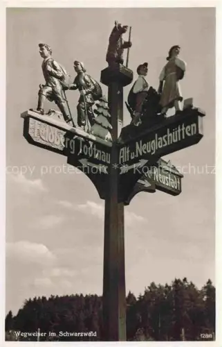AK / Ansichtskarte Neustadt Schwarzwald Titisee-Neustadt BW Wegweiser