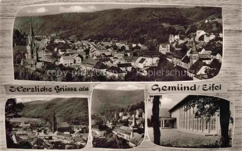 AK / Ansichtskarte Gemuend Eifel Schleiden NRW Fliegeraufnahme Panorama Teilansichten